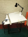 Drawing Table with Light and Stool