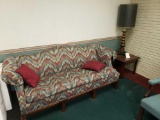 Sofa, End Table, Lamp