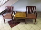 2 Chairs and Side Table