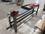 Heavy Metal Table with Milwaukee Vise