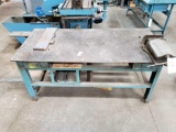 Heavy Metal Work Bench with Vise