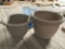 2 Large plastic planters, 2 pet watering systems