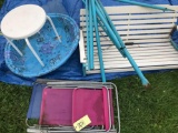 Swing lawn chairs baby pool