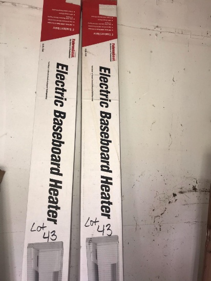 Two 8ft elec baseboard heaters