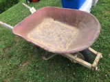 Steel wheelbarrow