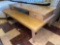 Coffee table with matching and stand, bookshelf, sofa bed, barometer, ottoman