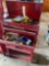 Clarke Stacked toolbox and contents, assorted tools