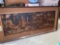 Copper picture of best sand company, cedar chest, pedestal inlay table, early prints and more