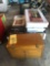 Small machinist box, bookshelves, stool