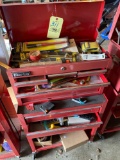 Clarke stack toolbox and contents, assorted tools
