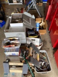 New items, four wheel cart, dehumidifier, hardware, paper shredder