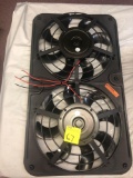 Dual electric fan