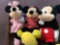 Mickey Mouse and Minnie Mouse stuffed animals