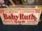 Baby Ruth Gum sign metal