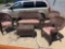 Six-piece wicker patio set this includes plant stand