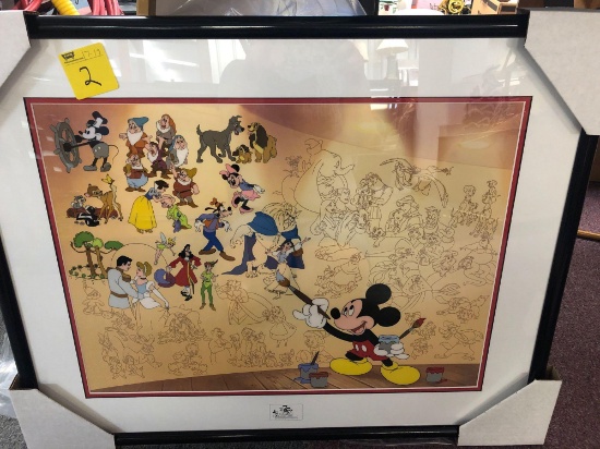 Disney Limited Edition Sericel commemorating 75 years of Disney