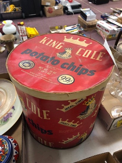 King Cole potato chip box