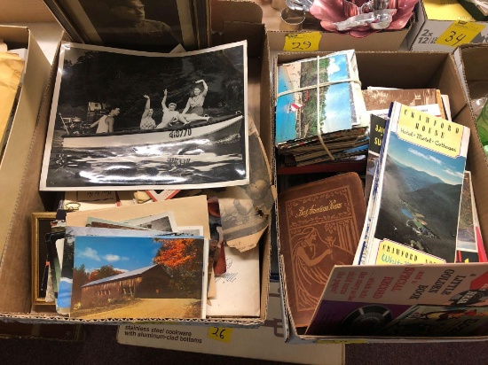 Vintage pictures, postcards, and souvenir maps