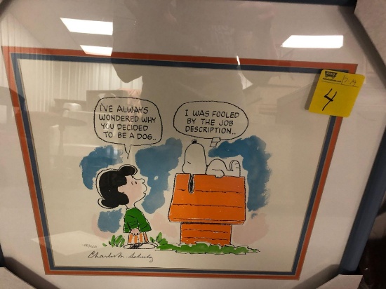 Charles M. Schulz Limited Edition Peanuts lithograph 128/500