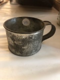 Antique Tin canteen cup