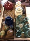 Ball canning jars, cookie jars, and miscellaneous glassware