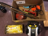 Pipe wrench, battery charger, sander, and other miscellaneous
