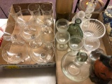 Etched glassware and other items
