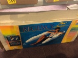 Vintage pool lounger chair in box