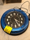 Sterling and Noble neon clock