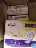 Three packs of Tena overnight pads