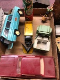 Tonka station wagon, Tonka jeep, and other miscellaneous toys