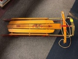 Flexible Flyer wooden sled
