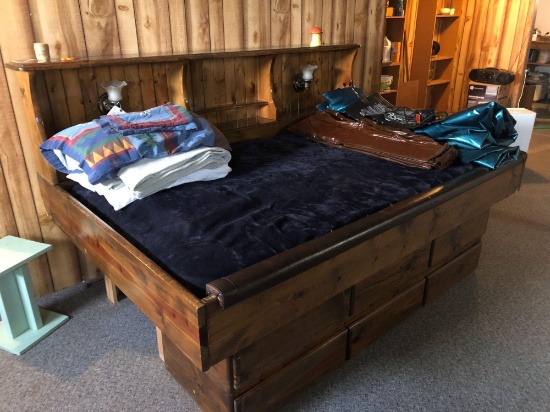 Water bed with extra accessories