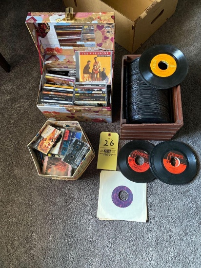 45's and CDs