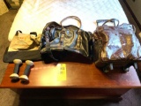 Travel Bags and hand weights