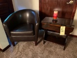 Chair and dropleaf end table