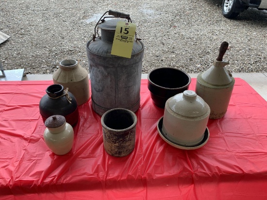 Antique Crocks - Chicken Waterer - Pots