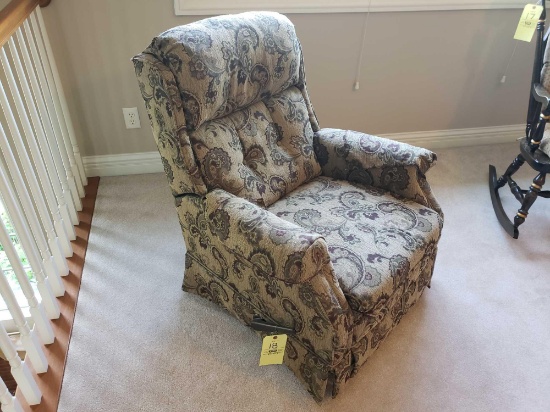 Upholstered Gliding Recliner Chair