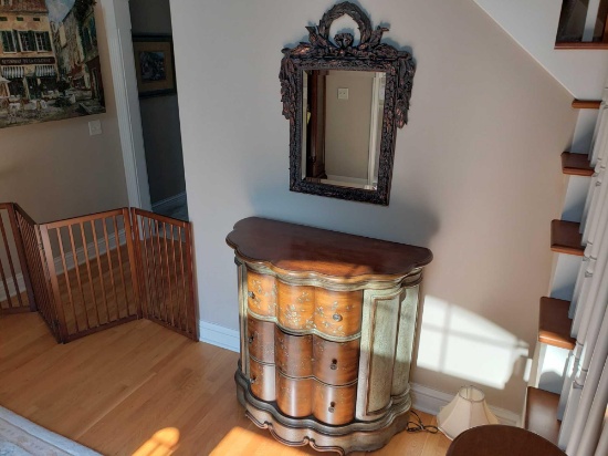 3 Drawer Foyer Table and Mirror Set