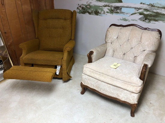 Lazy rocker recliner & provcial chair