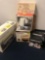 HP Photosmart printer, handmixer, Farberware steam pan, Presto popcorn popper, Krups coffee maker