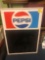 Metal vintage Pepsi sign with chalkboard