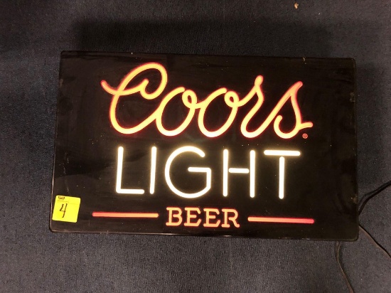 Coors Light lightup sign