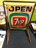 7up freestanding open sign