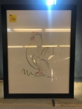 Picasso Print chicken in frame