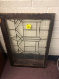 Lead glass window