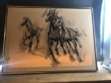 J. Gar horse on canvas