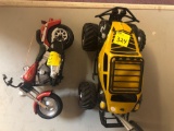 Two remote control vehicles