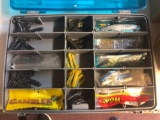 Tacklebox full of special smallmouth bass tubes