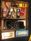 1937 Chevy Cabriolet in box, 1967 Studebaker in box, Meiko Corvette shark models